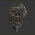 Decorative Hedgehog Figurine With Textured Brown Exterior And Gray Face