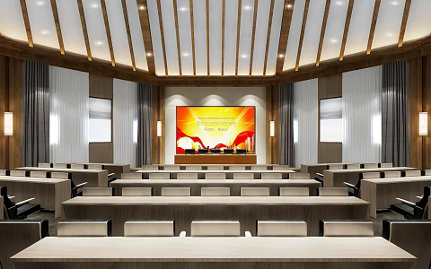 Modern Conference Room 3d model
