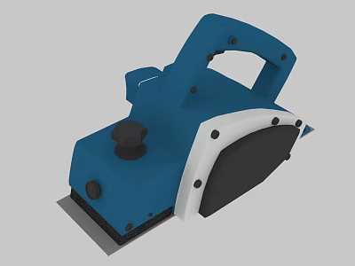 Industrial Handheld Sander Equipment With Blue White Body And Black Components 3d model