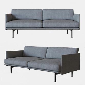 Double sofa 3d model