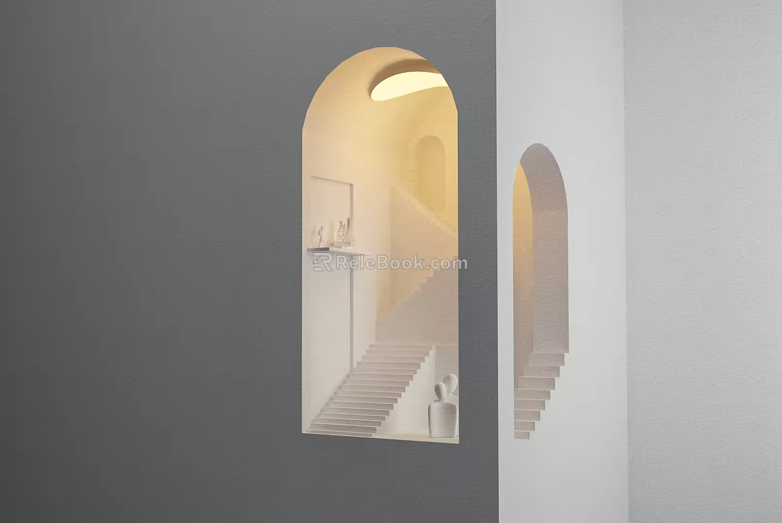 modern wall lamp embedded wall lamp 3d model