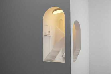 modern wall lamp embedded wall lamp 3d model