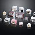 Vintage Radios Collection With Various Styles And Colors In Retro Design