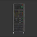Electronic Equipment Storage Rack With Multiple Drawers And Cable Management