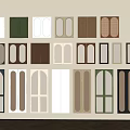 Diverse Wardrobe Doors With Glass Panels Louvered And Arched Designs In Multiple Colors