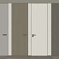 Modern Hinged Doors In Neutral Colors And Wooden Textures For Home Interiors