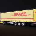 Container Truck FedEx Container Truck 3d model
