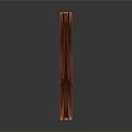 Red Wooden Texture Plant Inspired Decorative Strip For Home Art