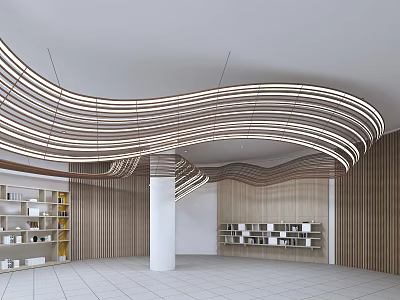 Modern art installation modern ceiling chandelier creative chandelier 3d model
