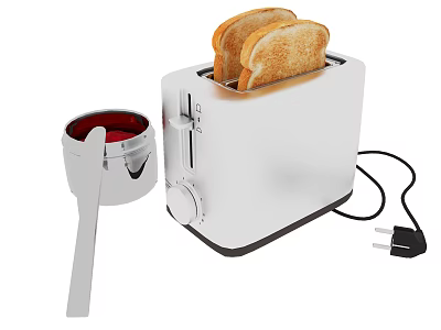 Modern bread machine 3d model