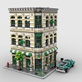 LEGO toy building blocks building house shop shop 3d model