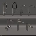 Various Modern Sleek Faucet Designs with Metallic Finish for Kitchen and Bathroom