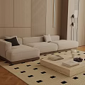 Three-seat sofa 3d model