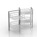 Modern Kitchen Pull Basket 3d model