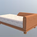 Modern Sectional Sofa With Brown Armrest And Patterned Comfortable Soft Cushion