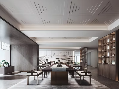 New Chinese Tea Room 3d model