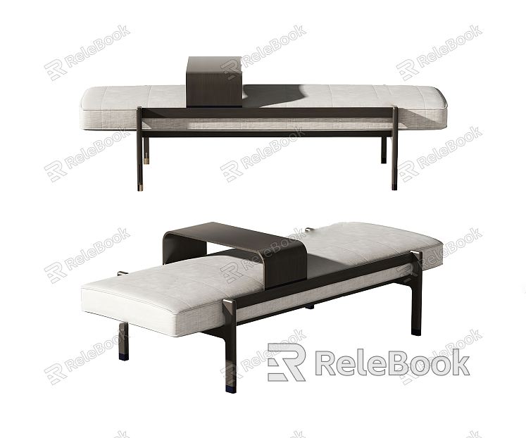 Modern bed end stool model