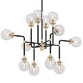 modern chandelier lily 3d model