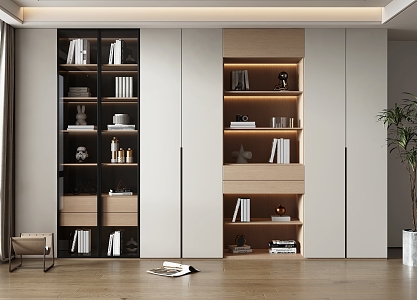 Home bookcase SU model 3d model