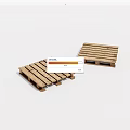 Two Solid Wooden Pallets Ideal For Shipping And Storage Needs