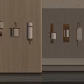 Elegant Modern Wall Lamps For Home Interior With Glass Shade Metal Frame Warm Lighting
