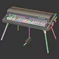 Professional Electronic Keyboard Music Equipment With Stand Control Knobs And Keybed