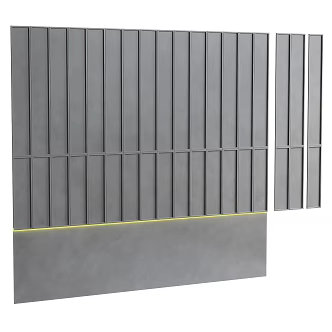 Modern background wall veneer 3d model