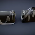 Two Gray Travel Bags With Zipper Closure And Handle Straps For Luggage