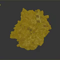 Yellow Coral Formation With Checkerboard Scale In Marine Aquatic Animal Habitat
