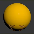 Expression package WeChat expression package cartoon expression cartoon face emoticon Yan text 3d model