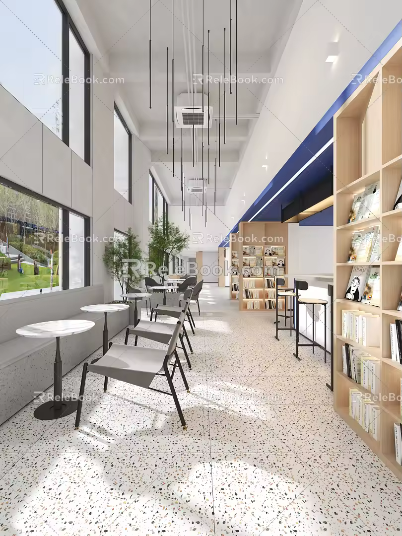 Modern Shared Exchange Area 3d model