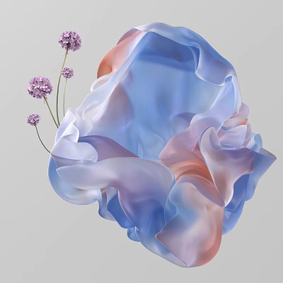 cloth flower 3d model cloth flower 3d model