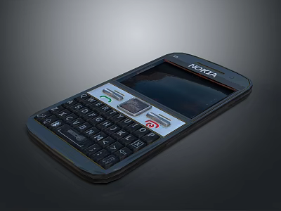 Nokia Classic Mobile Phone With Keypad Screen And Electronic Features 3d model