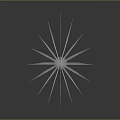 White Abstract Sculpture With Radial Petal Design And Reflection On Gray Background