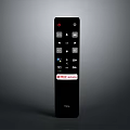 TCL Smart TV Remote Control With Netflix Prime Video Streaming Buttons 3d model