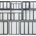 Multiple Contemporary Black Aluminum Casement Windows With Clear Glass And Stylish Frame Design