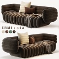 Modern Multiplayer Sofa Double Sofa Light Sofa ERMI Sofa Double Sofa Light Sofa Sofa 3d model