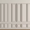 Decorative White Wall Panels With Various Interior Panel Designs For Home Decoration 3d model