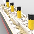 LEGO Toy Blocks Titanic Titanic Cruise 3d model