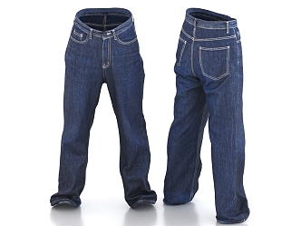 Jeans Pants Trousers 3d model