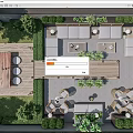 Courtyard Garden Design With Wooden Deck Patio Furniture Outdoor Seating And Greenery
