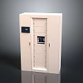 Modern Electronic Storage Cabinet With Digital Display And Control Panel