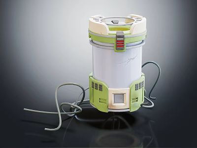 Modern Agricultural Equipment Featuring Smart Sensors and Durable Build for Precision Farming 3d model