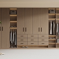 Modern Wardrobe Modern Light Luxury Wardrobe Modern Bedroom Wardrobe Cloakroom Wardrobe Finished Wardrobe 3d model