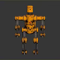 Robot Assistant Small Robot Butler Robot Butler Figure Game Figure 3d model