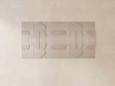 Modern carved plaster line carved components 3d model
