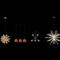 Stylish Chandeliers With Various Designs And Gold Brown Silver Tones For Interior Decor