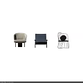Stylish Accent Chairs Featuring Checkered Pattern Light Gray Fabric Metal Frame And Wooden Legs
