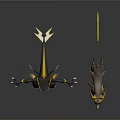 Black and Yellow Animals With Lightning Patterns In Dynamic 3D Rendered Standing Poses
