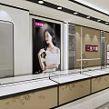 Luxury Jewelry Store Interior With Glass Display Counters And Brand Signs